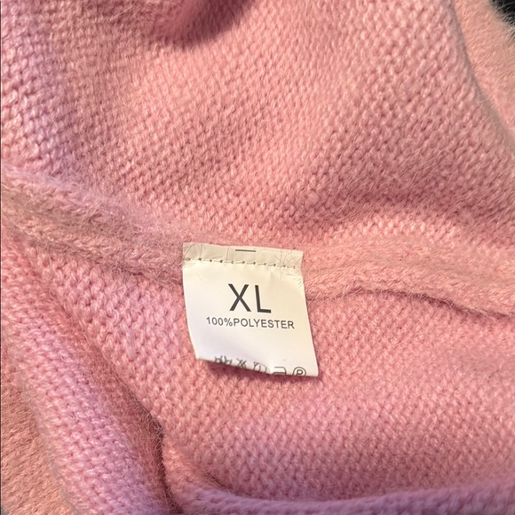 VENUS Pink V-Neck Sweater with Textured Design - Picture 5 of 5